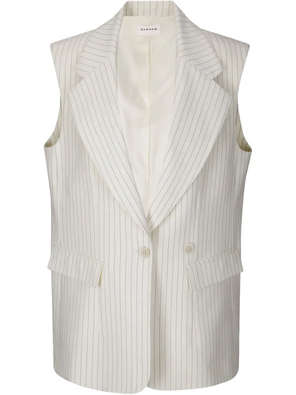 Pinstripe-Pattern Gilet