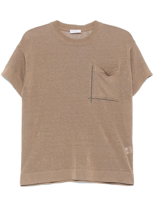 Monili-Detail T-Shirt