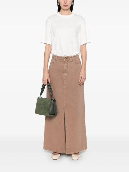 Logo-Patch Maxi Skirt
