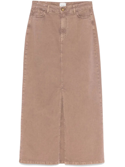 Logo-Patch Maxi Skirt