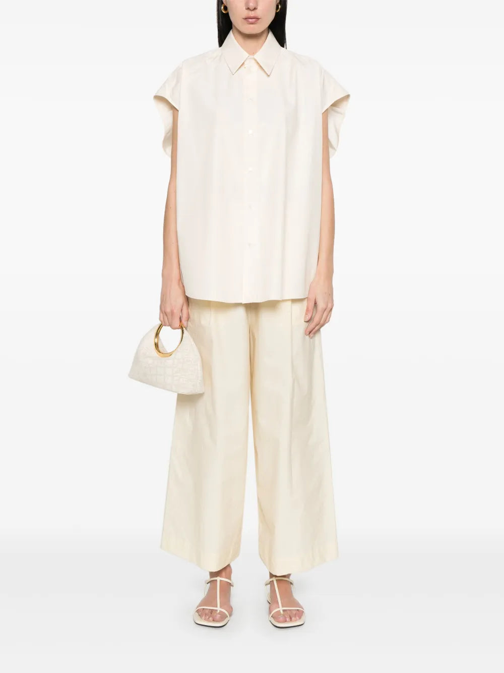 Poplin Sleeveless Shirt