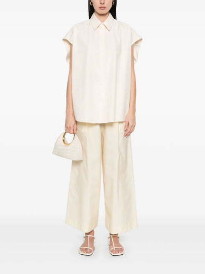 Poplin Sleeveless Shirt