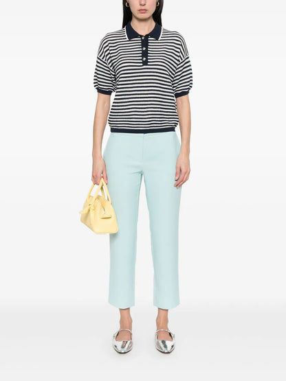 Lurex Striped Polo Top