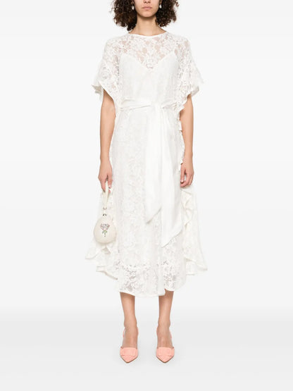 Crush Lace Midi Dress