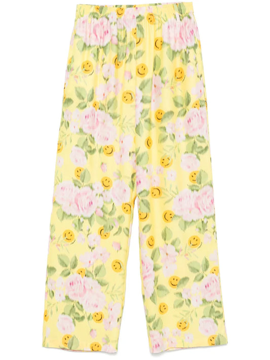 Floral-Print Palazzo Pants