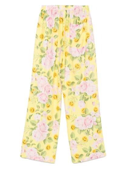 Floral-Print Palazzo Pants
