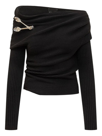 Spoon-Detail Jumper