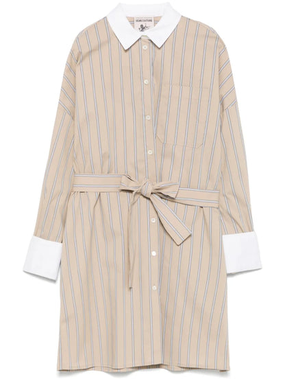 Striped Shirt Dress
