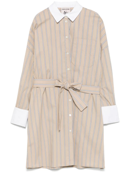 Striped Shirt Dress