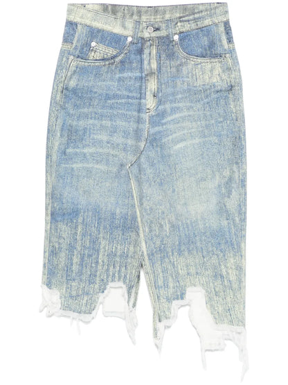 Denim Midi Skirt