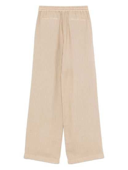 Linen Straight-Leg Trousers