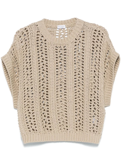 Open-Knit Vest