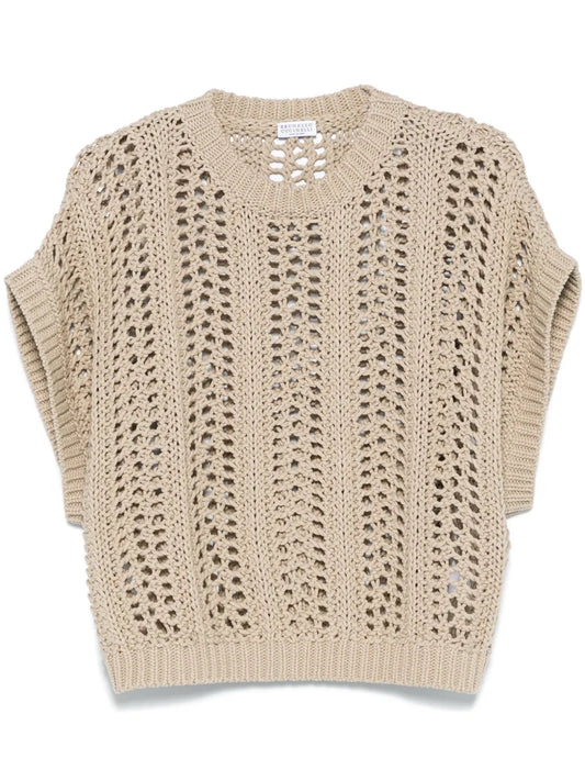 Open-Knit Vest