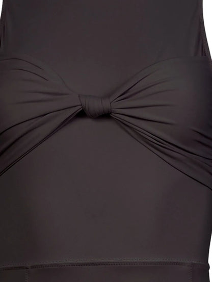 Knot-Detail Jersey Midi Dress
