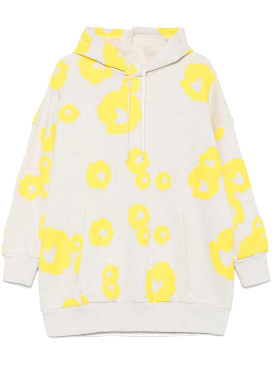 Flowers Hoodie Mini Dress