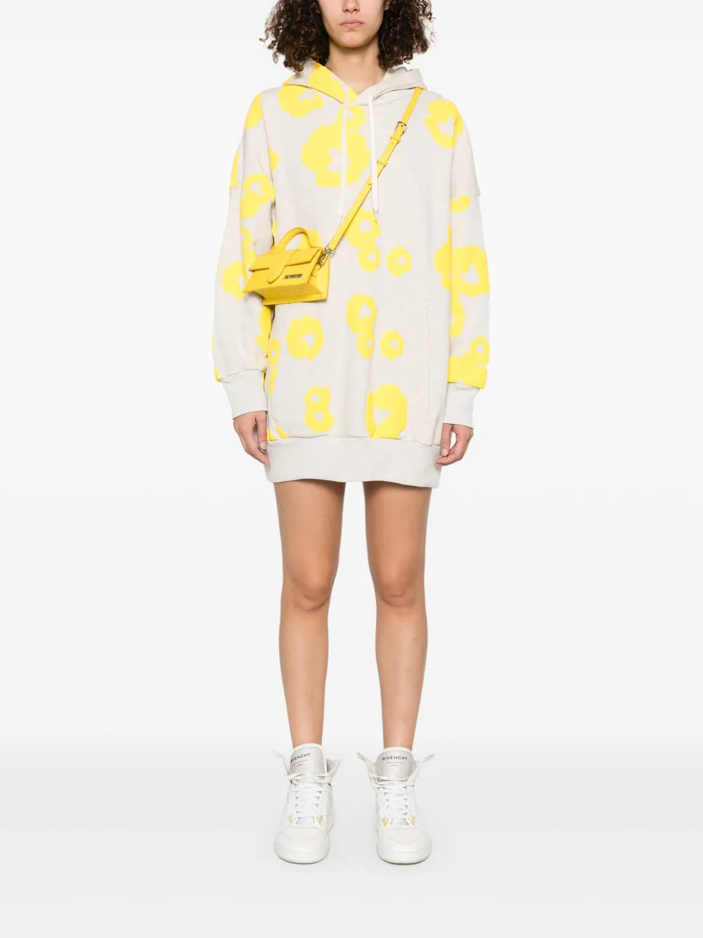 Flowers Hoodie Mini Dress
