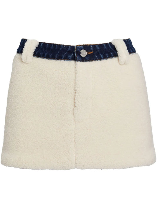 Karissa Teddy Denim Skirt
