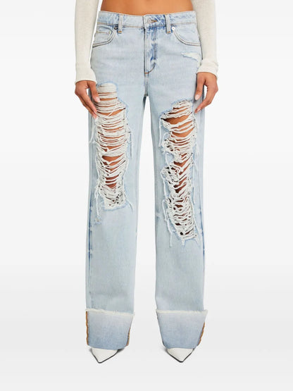 Margot Cuffed Distressed Jeans
