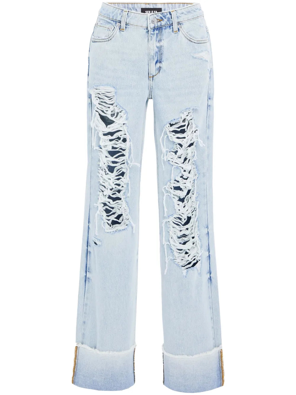 Margot Cuffed Distressed Jeans
