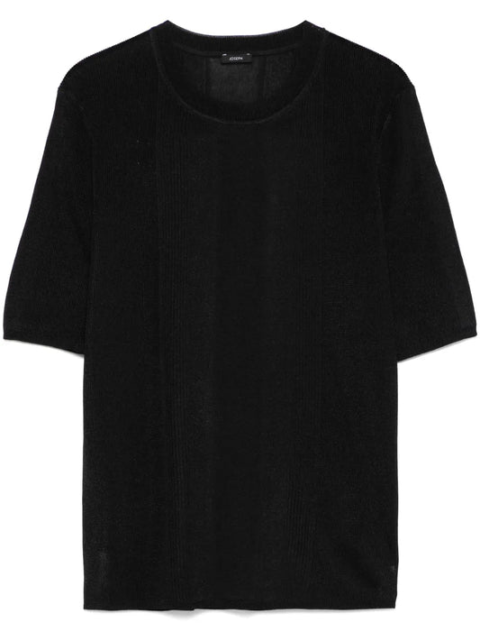 Ribbed-Knit T-Shirt