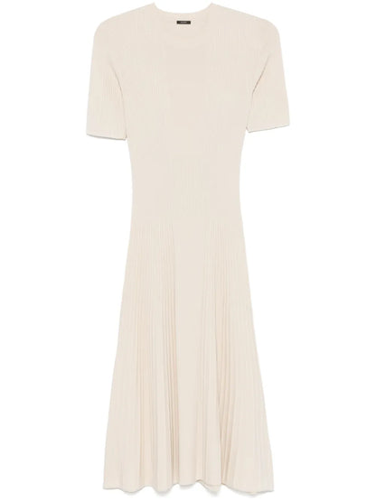 Fine-Ribbed Midi Dress