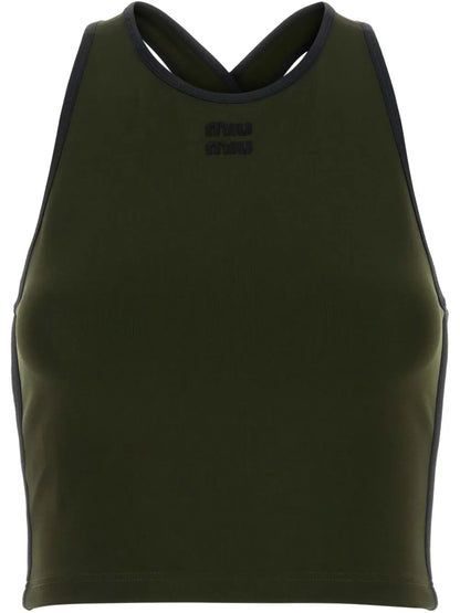 Logo-Embroidered Top