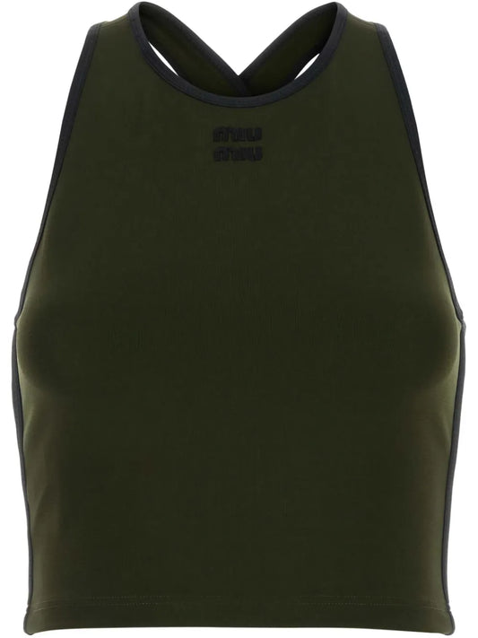 Logo-Embroidered Top