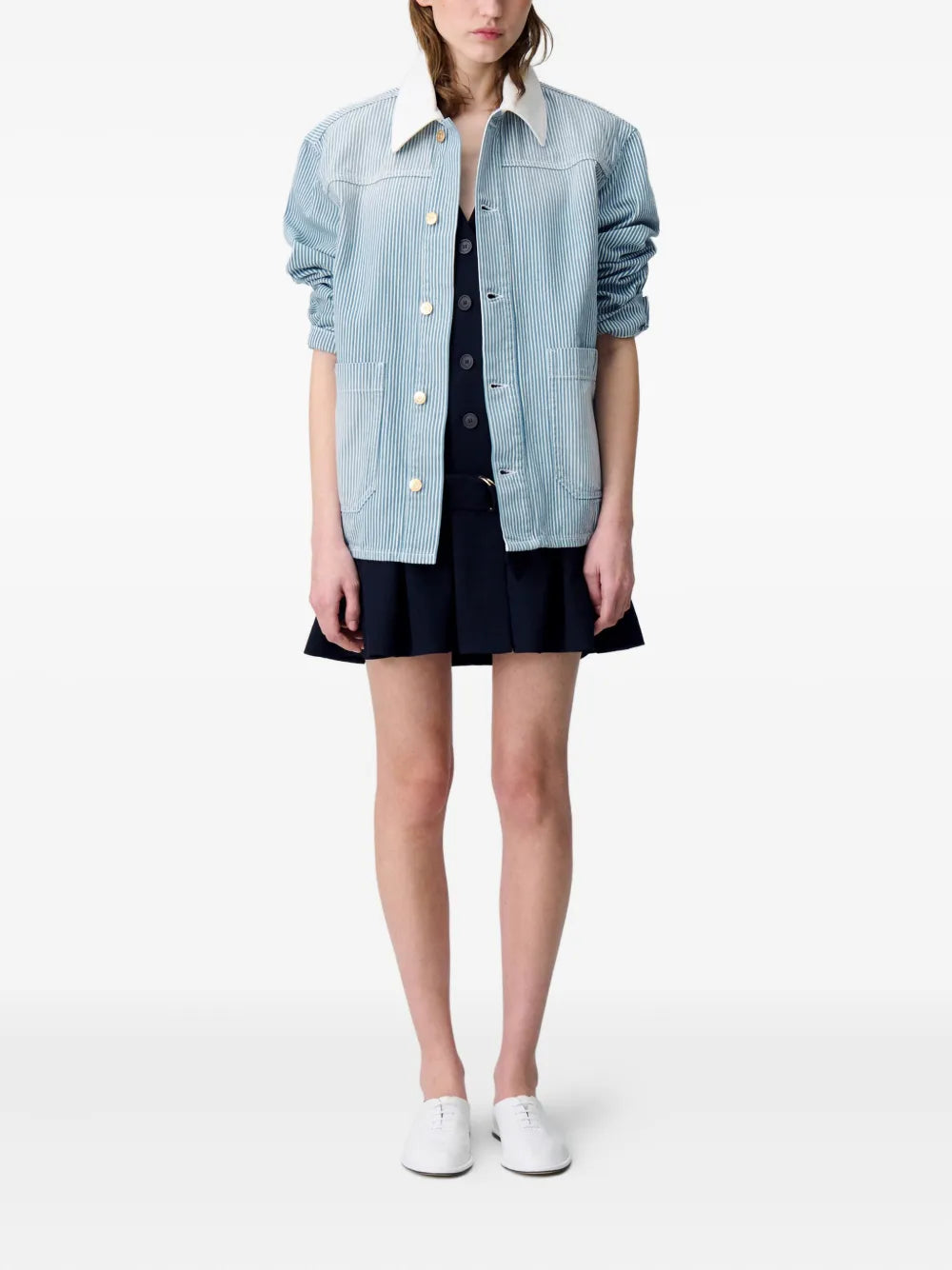 Striped Denim Jacket