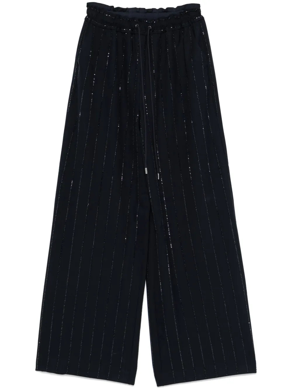 Rhinestone-Embellished Trousers