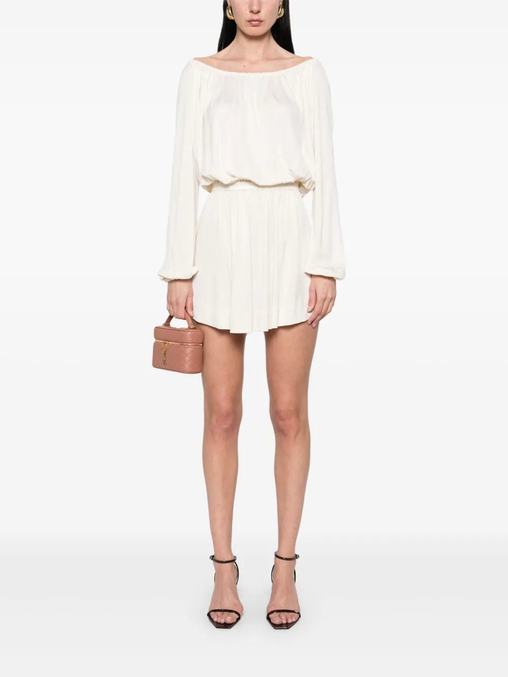 Gathered Jersey Mini Dress