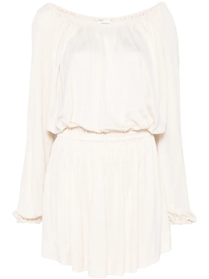 Gathered Jersey Mini Dress