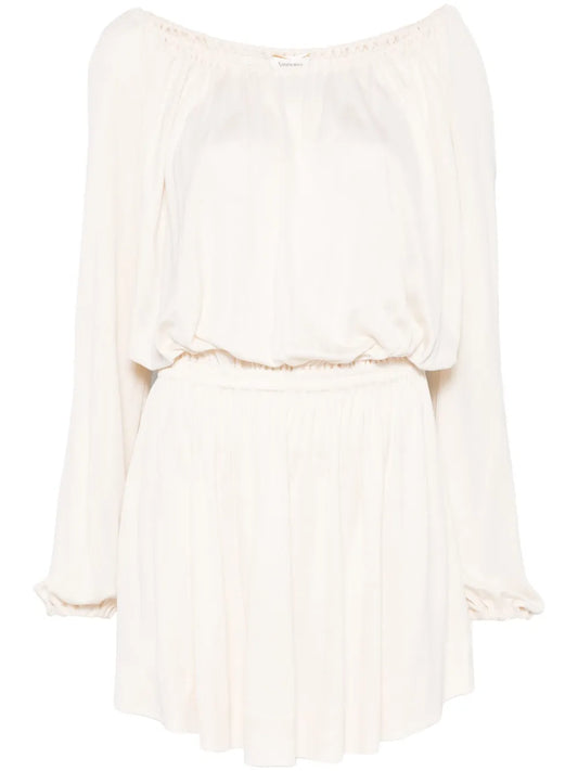 Gathered Jersey Mini Dress