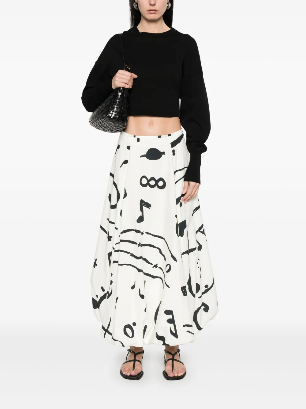 Printed Cotton Maxi Skirt