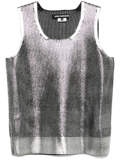 Metallic-Finish Tank Top