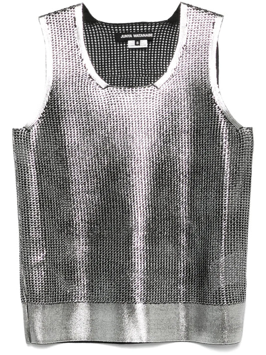 Metallic-Finish Tank Top