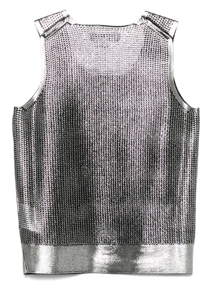 Metallic-Finish Tank Top