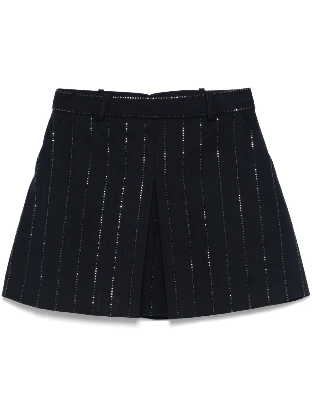 Rhinestone-Embellished Mini Skirt