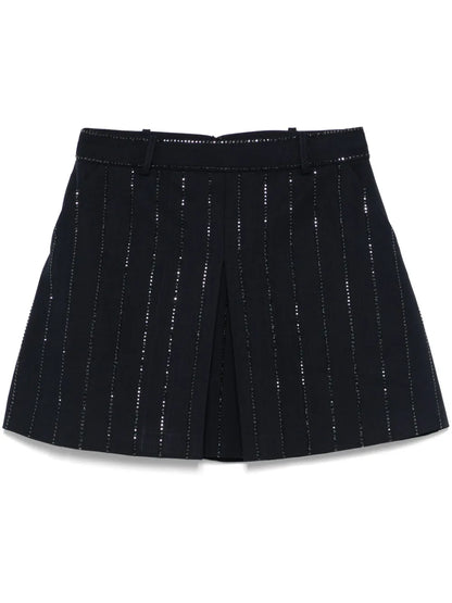 Rhinestone-Embellished Mini Skirt
