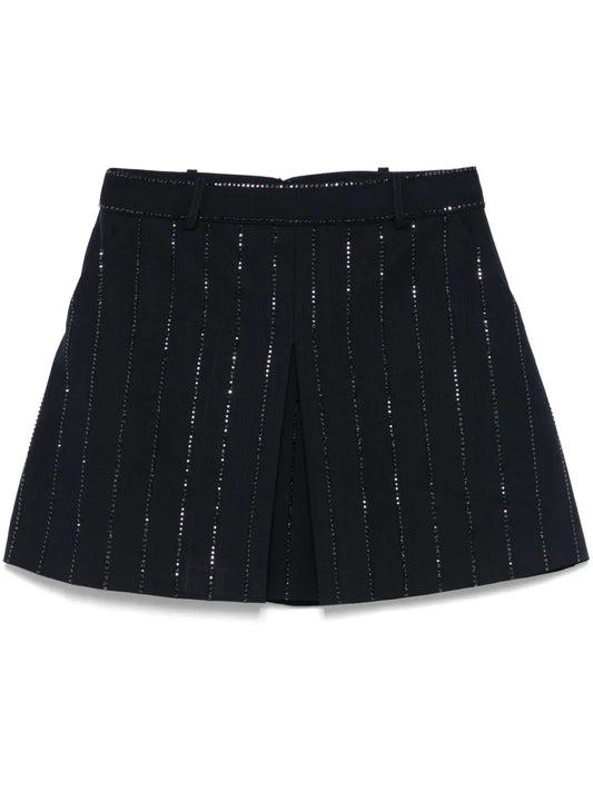 Rhinestone-Embellished Mini Skirt
