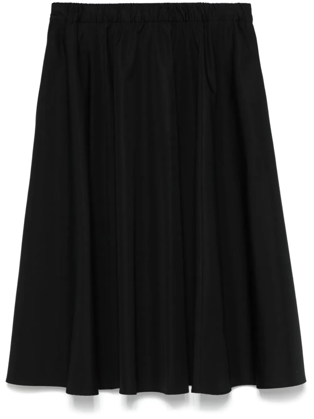 Pleated Poplin Skirt