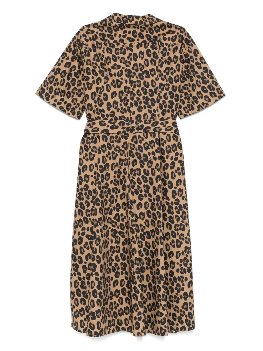 Leopard-Print Midi Dress