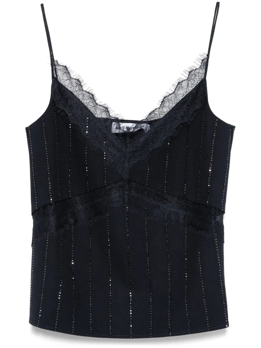 Rhinestone-Embellished Top