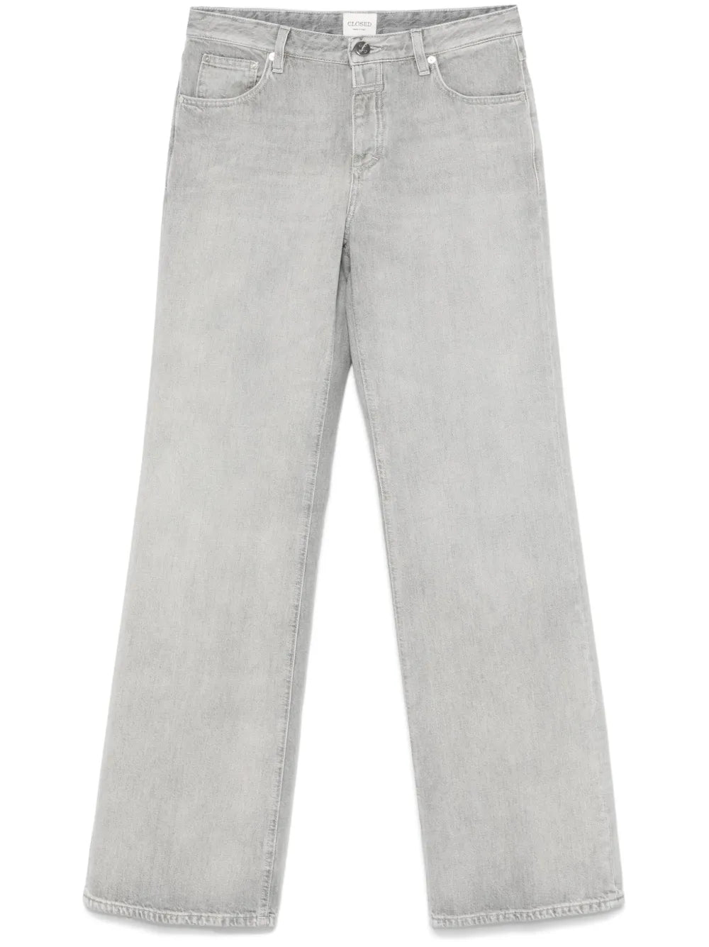 Logo-Patch Straight-Leg Jeans