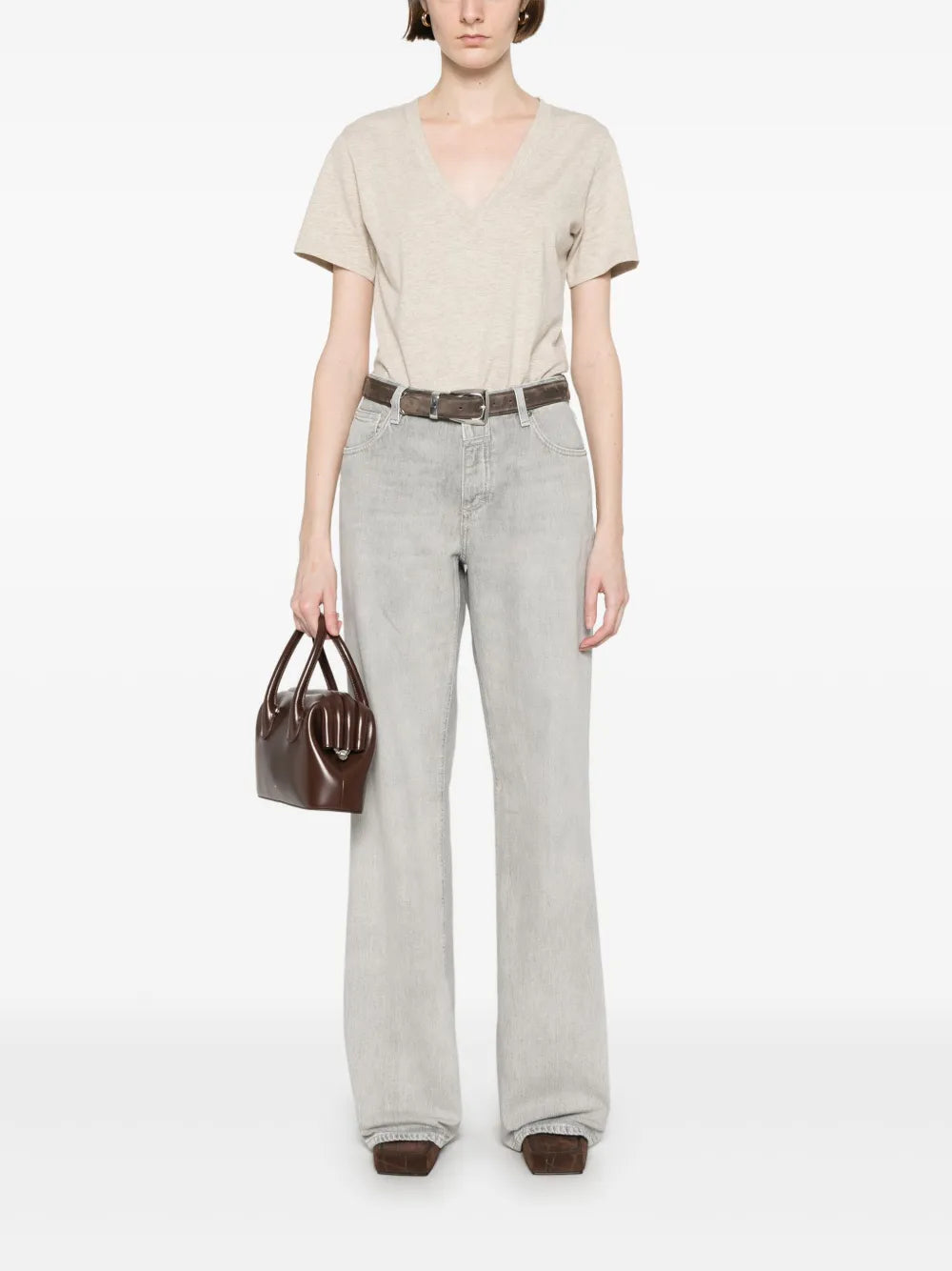 Logo-Patch Straight-Leg Jeans