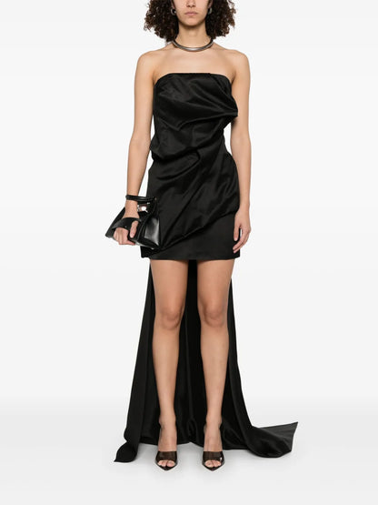 Block Draped Mini Dress