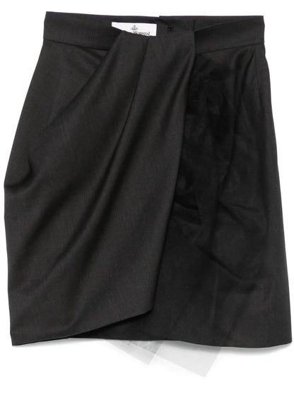 Drape Mini Skirt