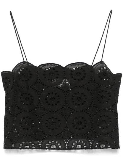 Broderie Crop Top