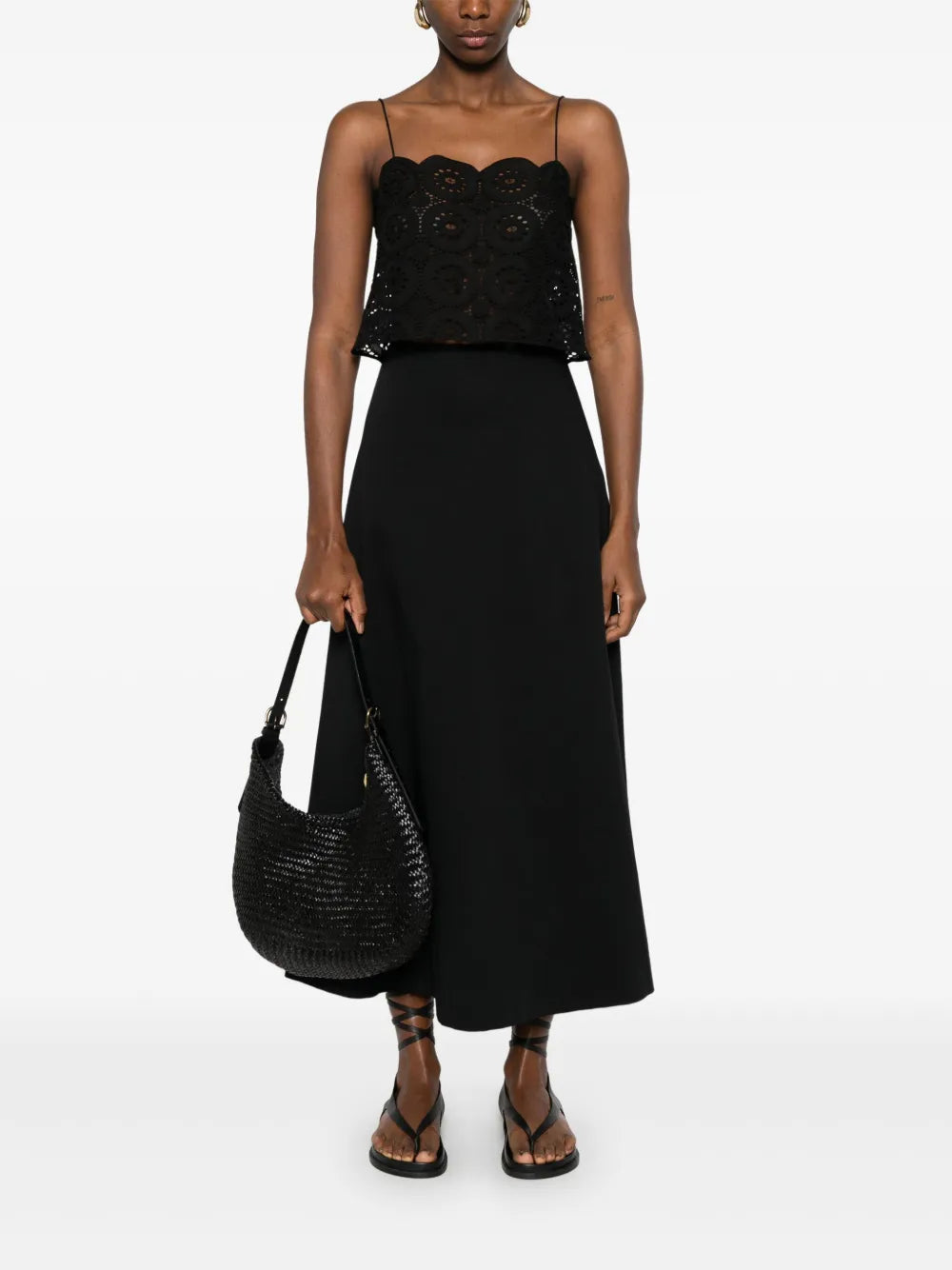 Broderie Crop Top