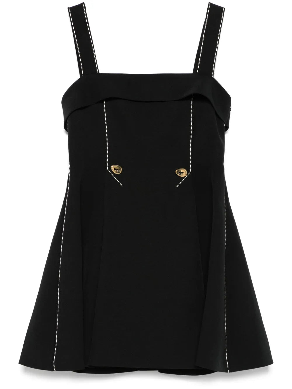 Adjustable-Straps Mini Dress