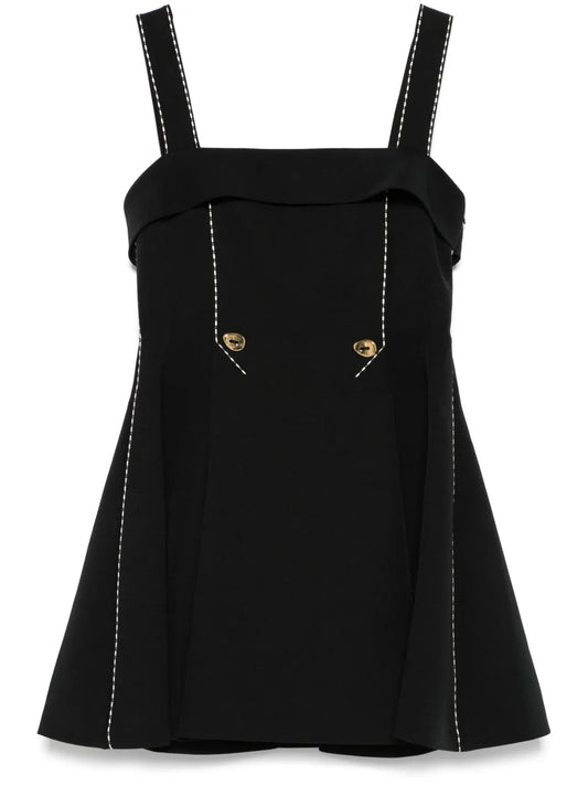 Adjustable-Straps Mini Dress